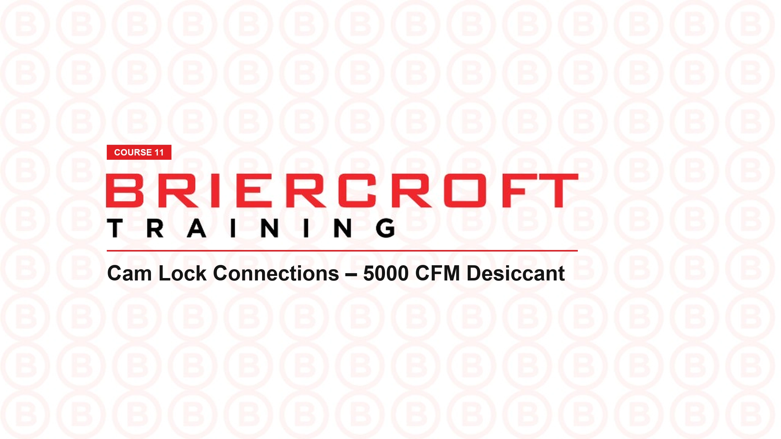 Cam Lock Connections – 5000 CFM Desiccant