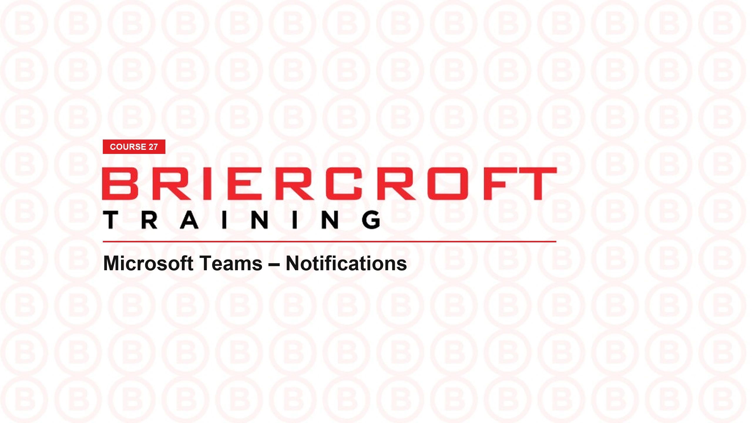 Microsoft Teams – Notifications